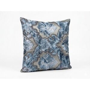 Isabella Collection Kathy Feilder Damask Decorative Pillow Sham Blue Luxury